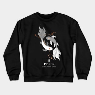 Pisces Constellation Zodiac Series - White Version Crewneck Sweatshirt